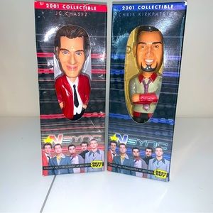 Y2k Best Buy N*Sync 2001 Collectible Bobble Heads Set Of 2